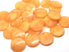Tangerine Orange round beads, creamy light orange circular beads, tangerine Beads, Bangle Making, Jewelry Making, 27mm Circle Beads