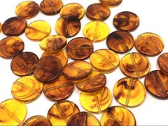 Tortoise Shell beads, brown circular beads, Bangle Making, Jewelry Making, 26mm Circle Beads, tortoise shell jewelry, brown acrylic beads