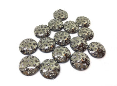 12mm Druzy Cabochons, GRAY polka dots, jewelry making kit, earring set, diy jewelry, druzy studs, 12mm Druzy, cabochon, stud earrings, gray