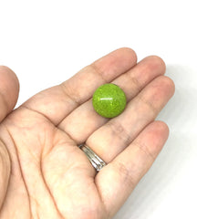 Kelly Green Beads, 18mm circular round Bead, teal beads, Jewelry Making, Wire Bangles, green beads, green jewelry, olive green beads