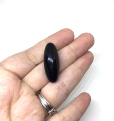 Black Beads, The POD Collection, 31mm Beads, big acrylic beads, bracelet, necklace, acrylic bangle beads, black jewelry, back bracelet