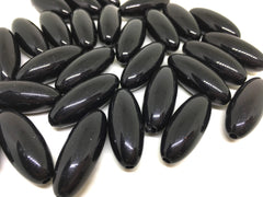 Black Beads, The POD Collection, 31mm Beads, big acrylic beads, bracelet, necklace, acrylic bangle beads, black jewelry, back bracelet