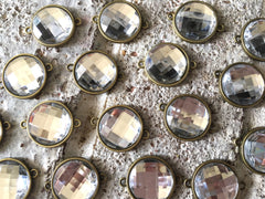 XL 20mm Druzy Connector Beads, diamond Druzy Beads, silver gold druzy beads, druzy beads, earrings necklaces bangle bracelets beads