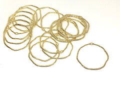 XL Gold Circle 45mm with 1 hole for earrings, gold circle blanks, DIY gold earring jewelry round gold earrings, geometric boho long necklace