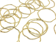 XL Gold Circle 45mm with 1 hole for earrings, gold circle blanks, DIY gold earring jewelry round gold earrings, geometric boho long necklace