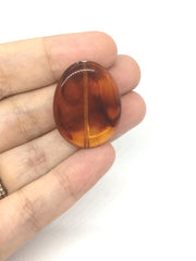 Tortoise Shell 31mm acrylic beads, ambwr beads, chunky statement necklace, wire bangle, jewelry making, QUEEN Collection, oval beads, amber