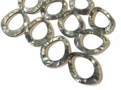 Gray Mosaic Rubber Blanks Cutout, earring pendant jewelry making, 40mm 1 Hole earring blanks, teardrop gray jewelry blanks
