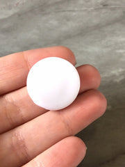 White thick & flat beads, Bangle Making, Jewelry Making, 24mm Beads, white Jewelry necklace, neutral jewelry, big white beads