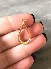 Gold rectangle 2 hole earring, Necklaces Earrings focal point, gold hardware, gold diy earring wires gold statement boho geometric jewelry