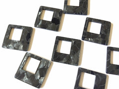 Gray Mosaic Tortoise Shell Acrylic Blanks Cutout, diamond blanks, earring pendant jewelry making, 38mm no hole jewelry blanks