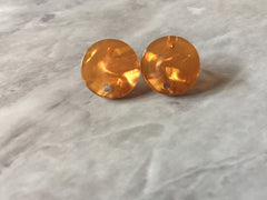14mm GOLD acrylic post earring round blanks, brown round earring, stud earring, drop dangle earring making colorful jewelry blanks circle