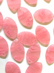 Blush Matte Storm Cloud painted Blanks Cutout, jewelry blanks, earring bead jewelry making, 32mm oval jewelry, 1 Hole oval necklace rubber