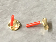 11mm Hammered Gold post earring circle blanks, gold round earring, gold stud earring, gold jewelry, gold dangle earring making