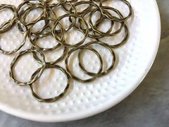 Medium Brass Circle 22mm for earrings, brass circle blanks, DIY gold earring jewelry round gold, geometric boho long necklace, twisted metal