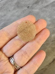 Gold Glitter Acrylic Blanks Cutout, Circle blanks, earring bead jewelry making, 25mm circle jewelry, 1 Hole circle bangle single hole