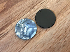 Gray Mosaic Tortoise Shell Acrylic Blanks Cutout, Circle blanks, earring bead jewelry making, 28mm jewelry 1 Hole circle granite bangle