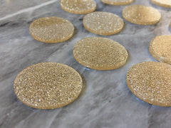 Gold Glitter Acrylic Blanks Cutout, Circle blanks, earring bead jewelry making, 25mm circle jewelry, 1 Hole circle bangle single hole