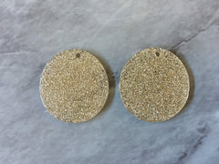 Gold Glitter Acrylic Blanks Cutout, Circle blanks, earring bead jewelry making, 25mm circle jewelry, 1 Hole circle bangle single hole