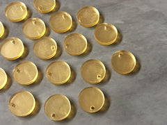 Gold Mirror Acrylic Blanks, 12mm earring circles, dangle beads monogram earrings, acrylic blanks, circular earrings, acrylic circles