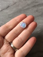 Pastel chunky confetti + Clear Resin 12mm Druzy Cabochons, jewelry making kit earring set, diy jewelry, druzy studs, 12mm Druzy Earrings