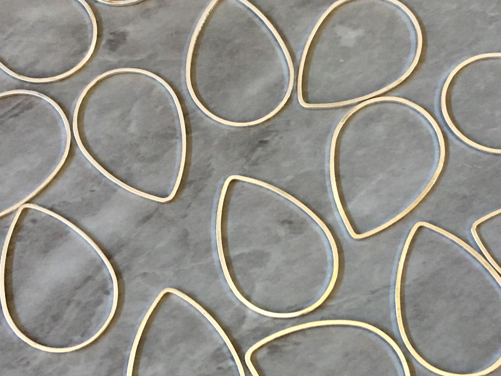 Silver Thin Wire Oval 32mm for earrings, gray blanks, DIY gold earring jewelry round gray earrings, geometric boho long necklace silver