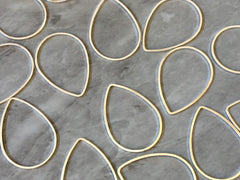Silver Thin Wire Oval 32mm for earrings, gray blanks, DIY gold earring jewelry round gray earrings, geometric boho long necklace silver