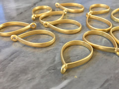 Gold Thick Wire Oval 34mm for earrings, gold circle blanks, DIY gold earring jewelry round gold earrings, geometric boho long necklace