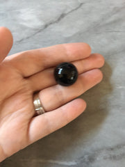 Shiny Black 20mm round beads, gumball beads, bubblegum beads, chunky beads, 20mm girls necklace jewelry, chunky necklace