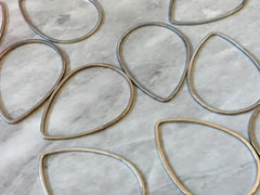 Gunmetal Thin Wire Oval 32mm for earrings, gray blanks, DIY gold earring jewelry round gray earrings, geometric boho long necklace silver