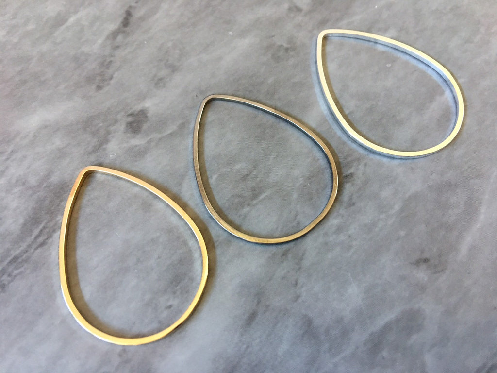 Metal Thin Wire Oval 32mm for earrings, gray blanks, DIY gold earring jewelry round gray earrings, geometric boho long necklace silver gold