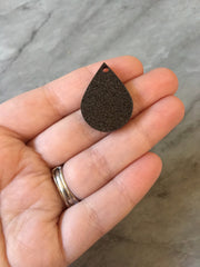 Black Glitter Acrylic Blanks Teardrop, Circle blanks, earring bead jewelry making, 29mm circle jewelry, circle bangle black pendant drop