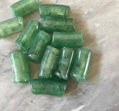 Acrylic curved tube beads, jalapeño tube bracelet beads, resin tube beads accent statement bracelet, stretch bracelet beads