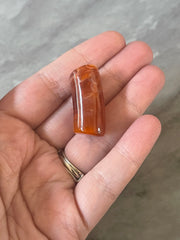 Acrylic curved tube beads, Cinnamon tube bracelet beads, resin tube beads accent statement bracelet, stretch bracelet beads