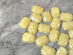 Honey Butter + cream Acrylic Blanks Cabs, 18mm Rectangle blanks, earring jewelry making, stud earring blanks, cabochon earrings