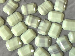 Mint Green + Gray Acrylic Blanks Cabs, 18mm Rectangle blanks, earring jewelry making, stud earring blanks, cabochon earrings