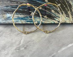 Gold 35mm Hammered post earring blanks, colorful drop earring, gold stud earrings statement jewelry, dangle DIY earring making