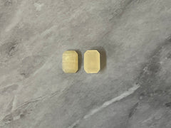 Honey Butter + cream Acrylic Blanks Cabs, 14mm Rectangle blanks, earring jewelry making, stud earring blanks, cabochon earrings