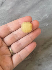 Honey Butter + cream Acrylic Blanks Cabs, 18mm OCTAGON blanks, earring jewelry making, stud earring blanks, cabochon earrings