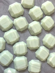 Mint Green + Gray Acrylic Blanks Cabs, 18mm OCTAGON blanks, earring jewelry making, stud earring blanks, cabochon earrings
