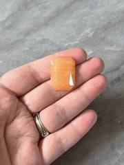 Orange Creamsicle Acrylic Blanks Cabs, 25mm rectangle blanks, earring jewelry making, stud earring blanks, cabochon wire wrapping pendant