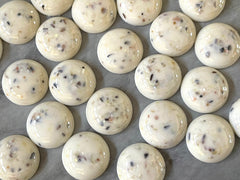 Terrazzo + Cream Resin Acrylic Blanks Cabs, 20mm round circle blanks, earring jewelry making, stud earring blanks, cabochon earrings