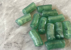 Acrylic curved tube beads, jalapeño tube bracelet beads, resin tube beads accent statement bracelet, stretch bracelet beads