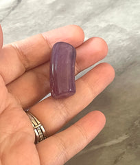 Acrylic curved tube beads, Purple tube bracelet beads, resin tube beads accent statement bracelet, stretch bracelet beads