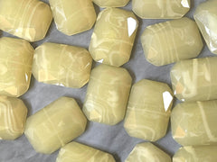 Honey Butter + cream Acrylic Blanks Cabs, 18mm Rectangle blanks, earring jewelry making, stud earring blanks, cabochon earrings