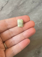 Mint Green + Gray Acrylic Blanks Cabs, 14mm Rectangle blanks, earring jewelry making, stud earring blanks, cabochon earrings