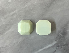 Mint Green + Gray Acrylic Blanks Cabs, 18mm OCTAGON blanks, earring jewelry making, stud earring blanks, cabochon earrings