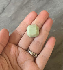 Mint Green + Gray Acrylic Blanks Cabs, 18mm OCTAGON blanks, earring jewelry making, stud earring blanks, cabochon earrings