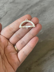 Silver Matte 28mm Earring Connector Bases, Necklaces Earrings focal point hardware, gray diy earring wires statement boho geometric jewelry