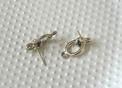 20mm Gold post Knots earring blanks drop earring, stud earring jewelry dangle DIY earring making oval fancy drop evening earrings