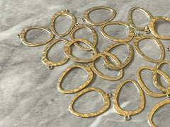 Gold Shiny 28mm Hammered Earring Blanks, Necklaces Earrings focal point hardware, gold diy earring wires statement boho geometric jewelry